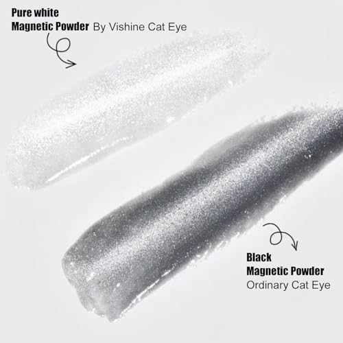 Esmalte gel Vishine Cat Eye 16ml Plata Glitter Holográfico miniatura 3