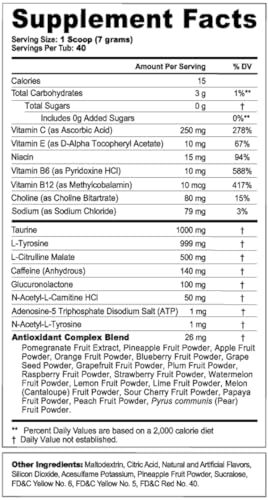 Image of G Fuel Ego Boost Nuclear Sunset Energy Drink Powder, Pre Workout Caffeine Mix for Gaming, Sugar Free Focus Amino + Antioxidants, 9.9oz (Cherry Orange Pomegranate, 40 Servings)