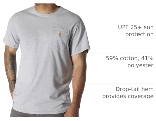 Image of Carhartt Men's Force Relaxed Fit Midweight Short-Sleeve Pocket T-Shirt
