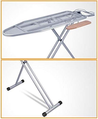 Fold Ironing Board, Laundry Floor-Standing Large Ironing Shelf Household Adjustable Anti-scalding Iron Rack Ironing Board, 1173385CM (Color : Orange) (Orange)