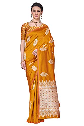 Image of Glory Sarees Women's Banarasi Silk Saree with Blouse Piece (GS Kara143 Parent)