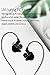 H HIFIHEAR in-Ear Monitors CCZ Melody 1BA 1DD Professional Wired Earbuds Noise Isolating Headphones HiFi Stereo Earphones Ear Monitor 3.5mm Jack for Computer,MP3 and Phone(Clear Black)