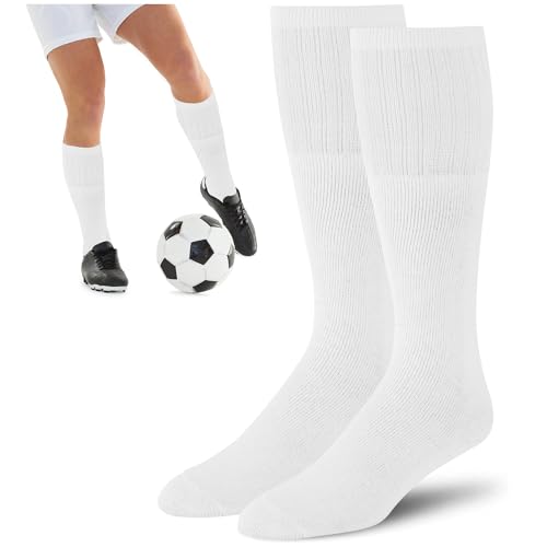 Women's Solid Tube Socks Over the Calf High 21" (6-Pair) Size 9-112