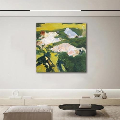Tableau post-impressionnisme La Siesta Sorolla - Art mural célèbre et impression sur toile - 2