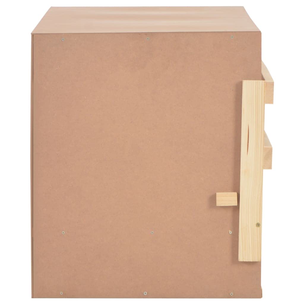 Ponedero para gallinas 3 Compartimentos Madera Pino 96x40x45 cm Ponedero para Gallinas,con Bandeja de Recogida y Rejilla de ventilación, Fácil Montaje sin Herramienta