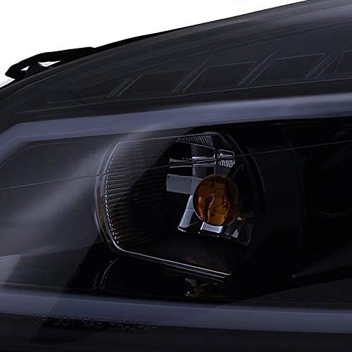 Spec-D Tuning 2LHP-IPA06G-TM Chevy Impala Monte Carlo Glossy Black LED DRL Bar Projector Headlights