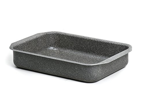 Aeternum New Trudi Lasagnera, Alluminio, Effetto Pietra, 35x25 cm