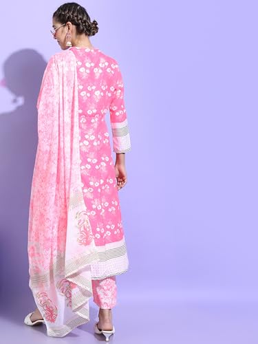 Image of Vishudh Women ROUND NECK ETHNIC SET VNK3003004 Multicolor