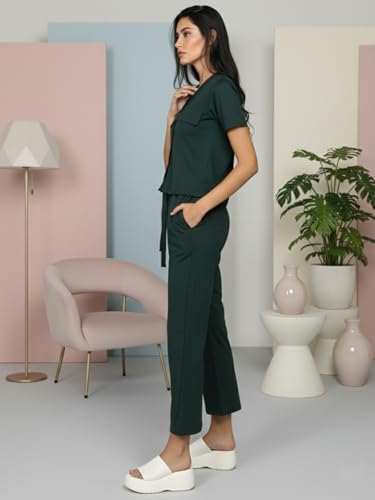 Image of CHKOKKO Women Jogging Suit Casual Summer Track Suit Co-Ord Set
