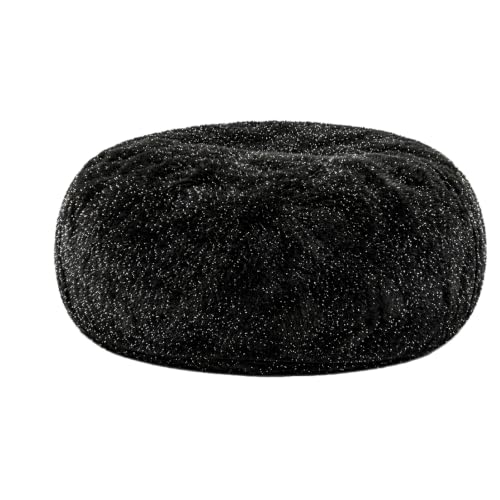 Image of Memory Foam Bean Bag Chair for Adults, 4FT Black Shining