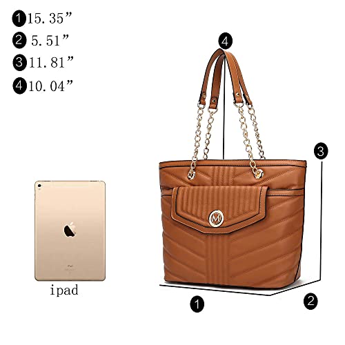 Image of MKF Collection Women Tote Bags Wristlet Wallet Large Designer Handbag Shoulder Bag Top-handle Big Satchel Hobo 2pcs Purse Set