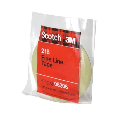 Scotch Fine Line Tape 218 Green, 1/16 in x 60 yd (Pack of 1) by Scotch