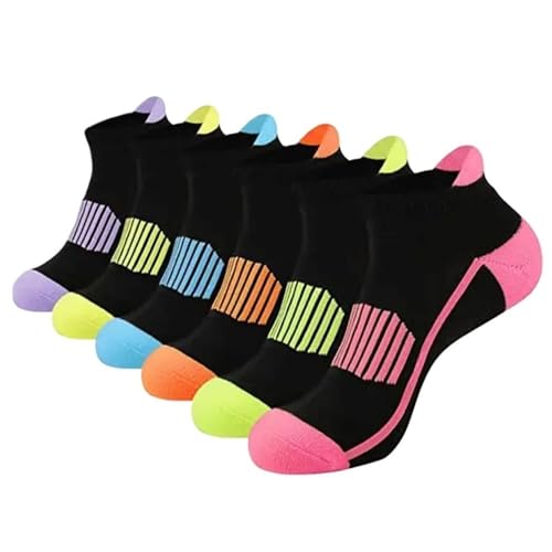 6 Pairs Of Breathable And Non Slip Invisible Boat Socks For Men And Women Ankle Running Socks
