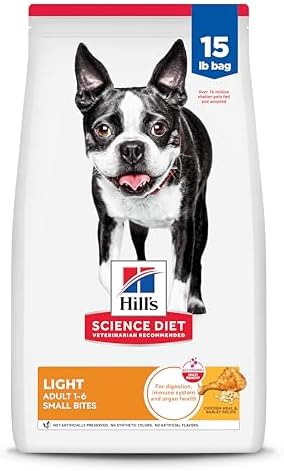 Hill's Science Diet Adult 1-6 Light Small Bites Dry Dog Food, Chi...
