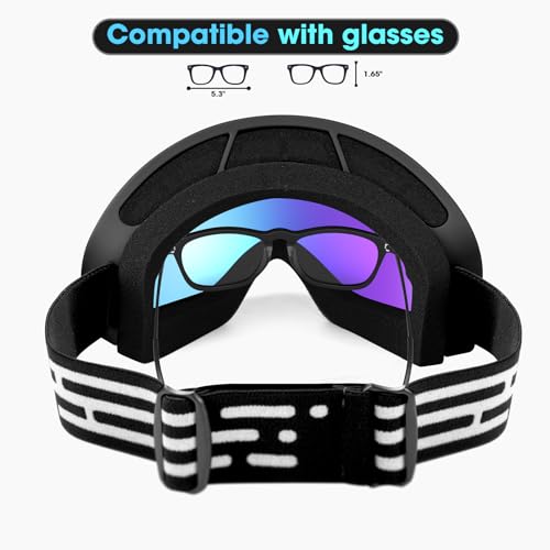 Ski Goggles, Snowboarding Goggles for Men, Women, Adult, Youth and Over 15 Years, Snow Skiing Goggles - Image 3