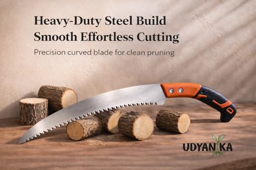 Image of Pruning Saw Cutter for Trees with Safety Cover | Hand Saw for Gardening & Tree Cutting | Wood Cutter Saw with Ergonomic Grip | Tree Cutter for Branches & Wood Pruning