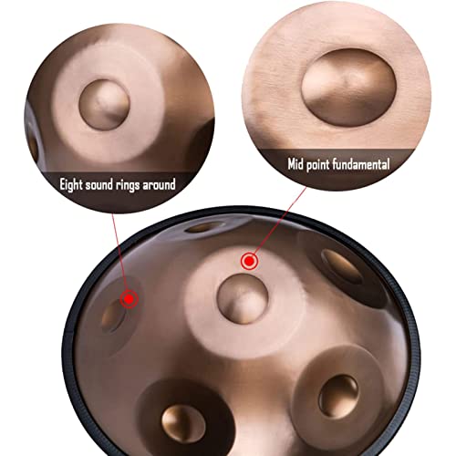 Steel Handpan Drum 18 pulgadas 6 notas color púrpura miniatura 3