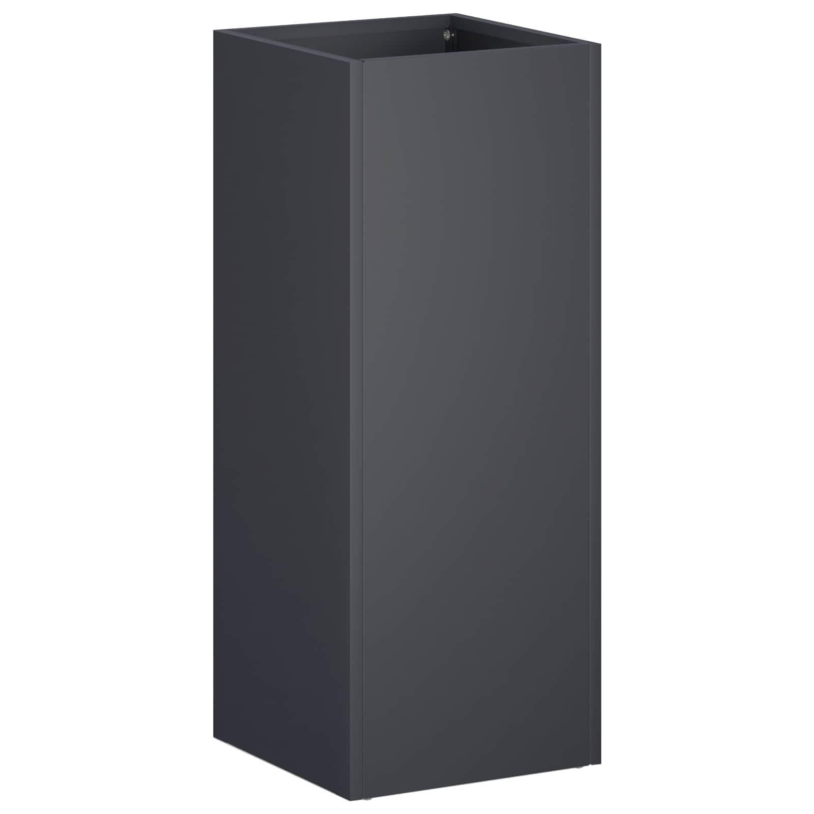 vidaXL Garden Planter Anthracite 20 x 20 x 50 cm Cold-rolled Steel — image 1
