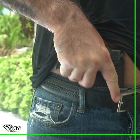 Miniatura 6 de Sticky Holsters Funda de transporte oculta para hombres y mujeres  MD-4-GEN1 modificada para semiautomóviles subcompactos de marco medio con barril
