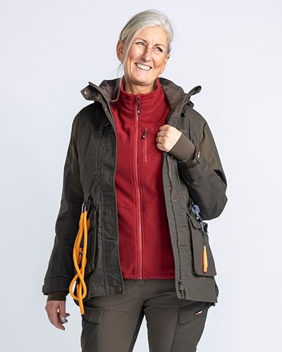 Pinewood Damen Dog Sports Trainer Extreme Jacke - Hundesport- und Outdoorjacke Damen - wind- und wasserdicht mit vielen Taschen und praktischen Details, ideal für Hundetraining