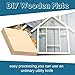 10pcs Balsa Wood Sheets 100x100mm Unfinished Square Panels for DIY Crafts Miniature Models Basswood Lightweight Easy to Cut(Thk 10mm)