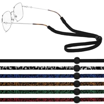 flintronic 6 Pezzi Laccio Occhiali, Cordino per Occhiali, Fascia per Occhial Sportivi, Cordino Occhial da Sole Regolabile, per Donna Uomo