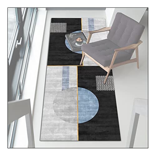 ZHAOHUI Flurläufer Teppich, rutschfest Niedriger Stapel Bodenmatte Cover