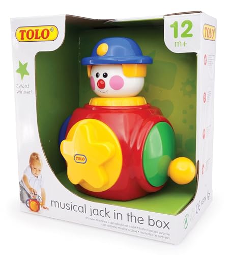 Musikspiel Jack in a Box, mit vielen Funktionen, ab 6 Monaten, ca. 16 x 14,5 x 11 cm