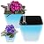 Self Watering Planters for Indoor Plants : 5 inch 6 Pack White Planter with Water Level Indicator African Violet Self Watering Flower Pot for Herb pots House Plant Planting Plastic Modern Decor Pots