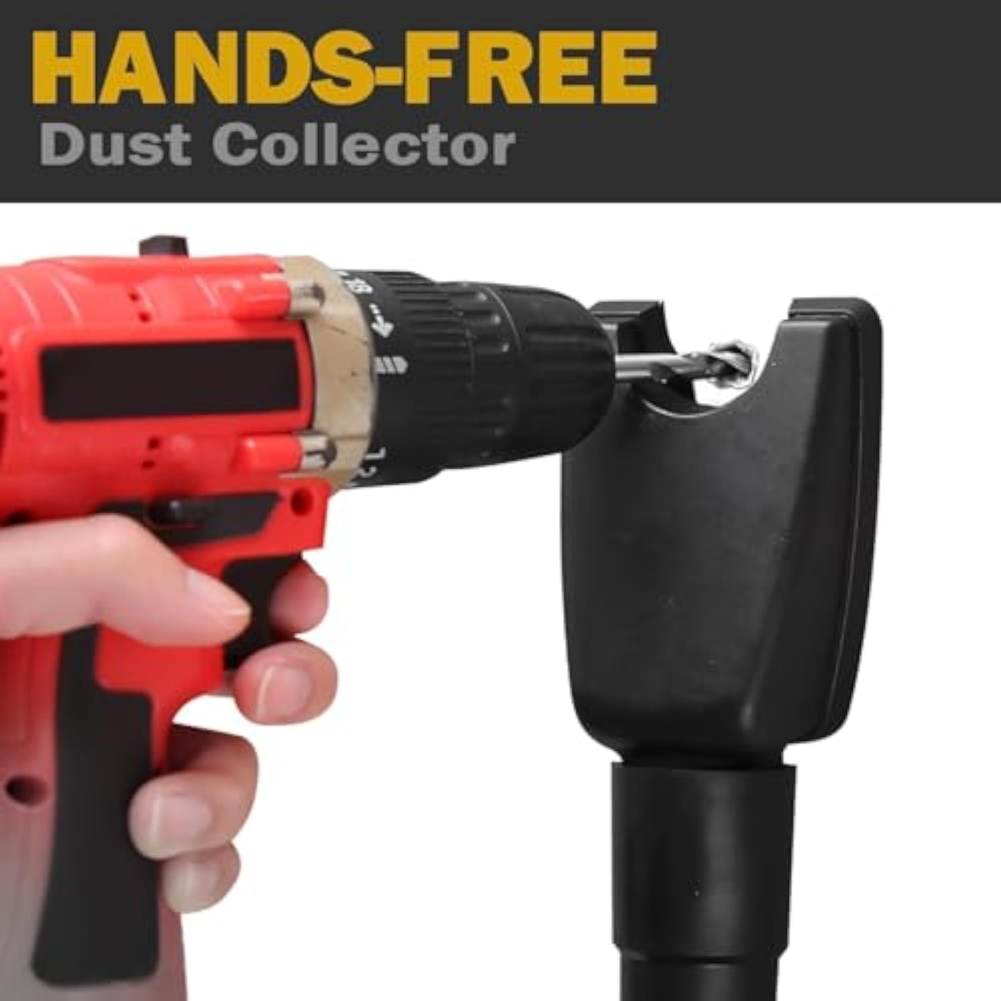 Drill Dust Collector Vacuum Attachment Tool