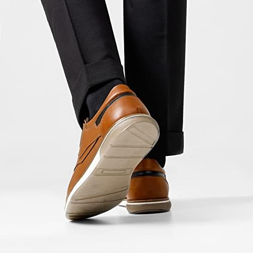 Bruno Marc Men's Dress Oxfords Casual Derby Sneakers,Brown,10