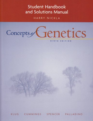 Student Handbook and Solutions Manual for Concepts of Genetics