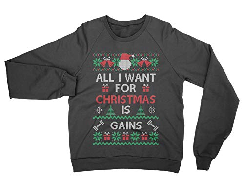 Sweat All I Want for Christmas is Gains pull confortable anti-froid fitness