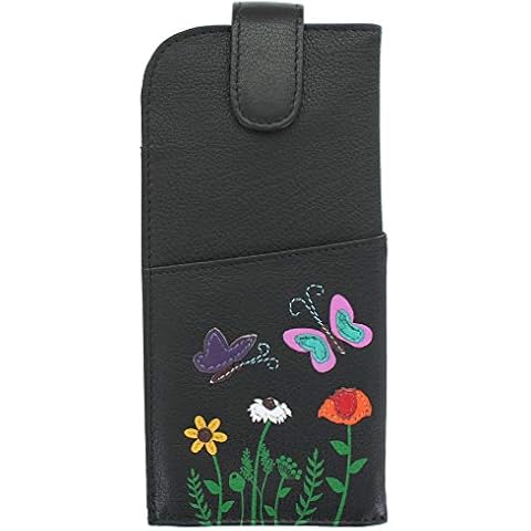 Mala Leather Sophia Collection Soft Leather Glasses Case Cover