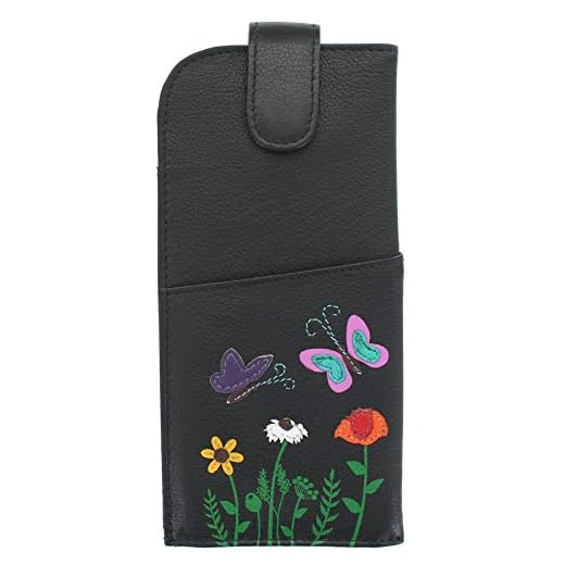 Mala Leather Sophia Collection 5159_42 - Custodia in morbida pelle, Nero , Taglia unica