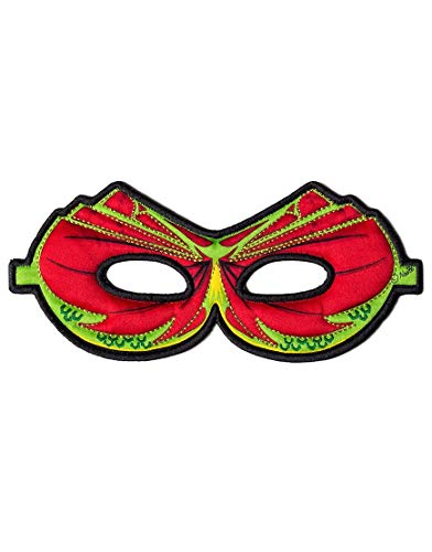 Fanciful Fantasy Flier Fabric Dragon Mask Red