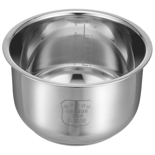 Ciieeo Inner Cooking Pot Universal Inner Pot Stainless Steel Inner Pot Rice Cooker Supply (Higher Bottom)
