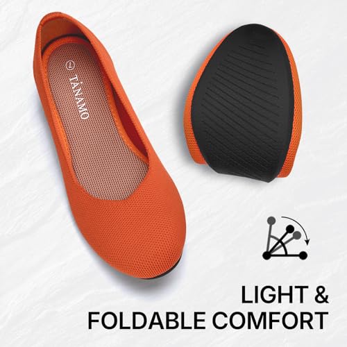 Image of Tanamo Ballet Flats for Women, Soft Knit, Work Travel Everyday Shoes