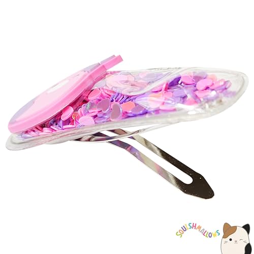 Set de 6 pinzas para cabello multicolor con charms miniatura 6