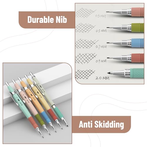 Image of Mr. Pen- Art Mechanical Pencil Set, 5 Metal Mechanical Pencils (0.3, 0.5