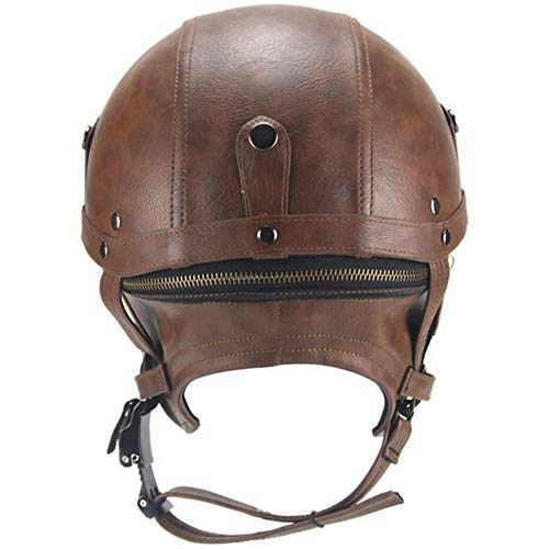 Monaco Jet-helm met vizier, retro pilot-helm voor brildragers