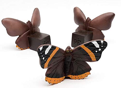 Potty Feet Red Admiral Butterfly Figures Plant Pot Feet - Planter Support - Handmade Decorative Ornaments - 3pcs โ image 1