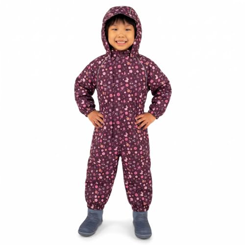 Image of JAN & JUL Cozy-Dry Snow & Rain Play Suit for Toddlers | Waterproof, Fleece-Lined, PFAS-Free, One-Piece Coveralls for Kids, Windproof, Adjustable, Safety Reflective Piping
