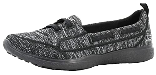 Skechers Sport Women's Microburst Topnotch Fashion Sneaker,black,8 M US