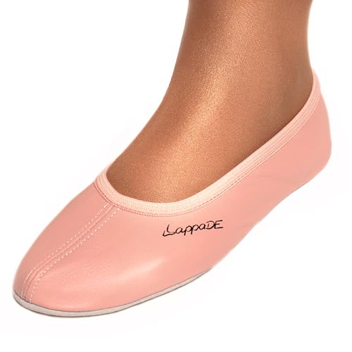 Lappade Ledersohle rosa Gymnastikschuhe Schläppchen Turnschläppchen (Art. 205 Gr. 41 EU)