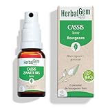 HerbalGem - Macérât-Mère - Spray Cassis Bio - Complément Alimentaire Gemmothérapie Co...