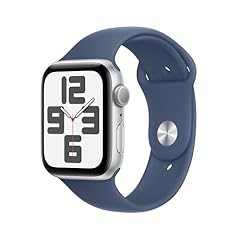 Silver Aluminum Case with Denim Sport Band