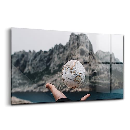 Verre d'art pour l'intérieur Wallfluent 140x70cm tableau de montagne