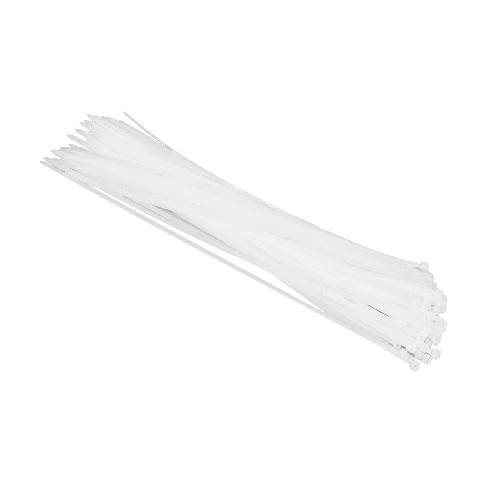 Fascette per Cavi in ​​nylon Autobloccanti da 100 Pezzi per Raggruppare Cavi per Interni Ed Esterni Resistenza Alla Trazione di 250 Libbre (650 mm)