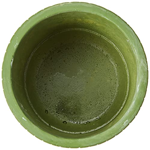 Kit Cachepot Oliva Em Cimento Com 3 Peças Mart Oliva